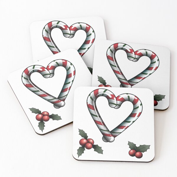 Item preview, Candy Cane Heart designed and sold by RetroCoven.