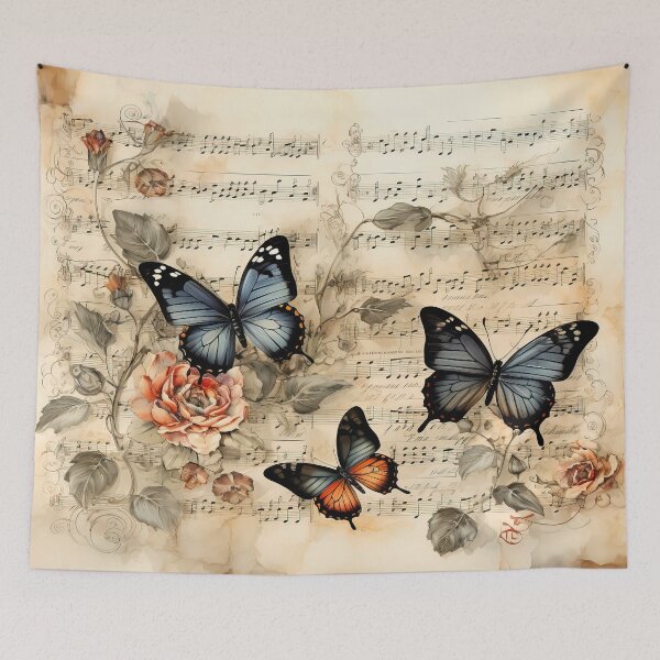Item preview, Butterflies and Roses - Music Butterflies in Harmony designed and sold by Frame & Fold.