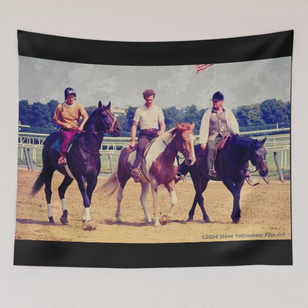 Item preview, C2024 Steve Yellowbear Fine Art Painting SEATTLE SLEW and HIS FRIENDS designed and sold by SteveYellowbear.