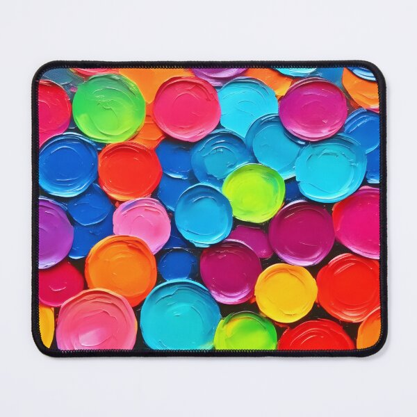 Item preview, Colorful Circles Extravaganza Art designed and sold by Health And Fitness Posts e-Store.