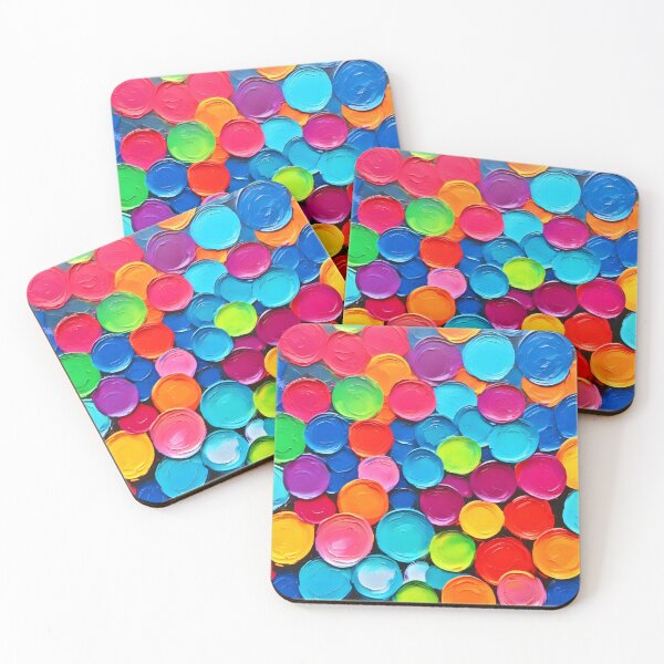 Item preview, Colorful Circles Extravaganza Art designed and sold by Health And Fitness Posts e-Store.