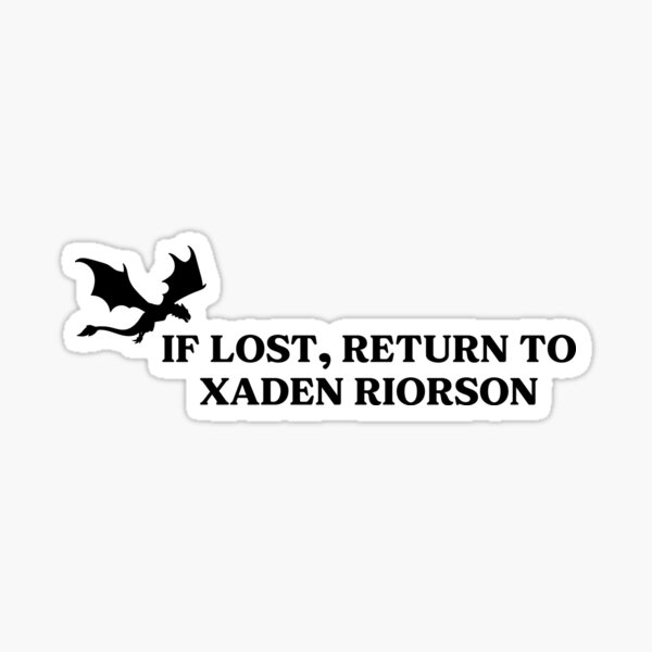 Item preview, Fourth Wing - If lost, return to Xaden Riorson designed and sold by h-helladesign.