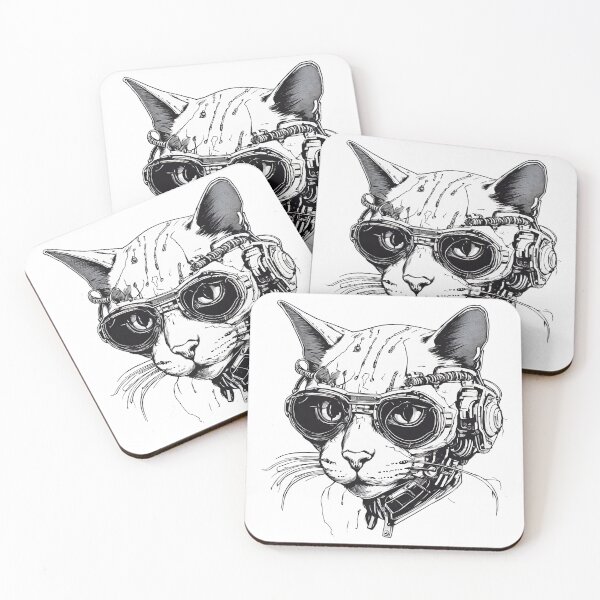 Item preview, Neon Neko: Cyberpunk Cat Elegance 7 designed and sold by Tom-Johnson.