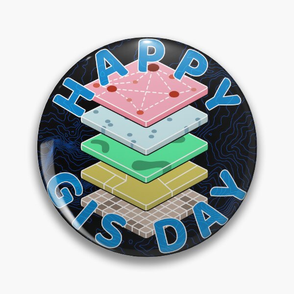 Item preview, Happy GIS Day with Layer Stack (Dark) designed and sold by Young Design Lab.