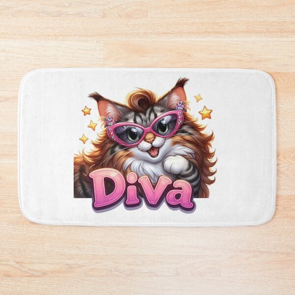 Item preview, Diva Glitzy Cat with Pink Sunglasses Design designed and sold by bonnieleigh6902.