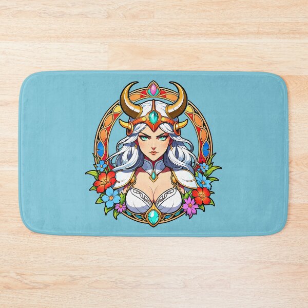 Item preview, Anime Valkyrie Viking Female Warrior retro vintage design designed and sold by BorgSpareParts.