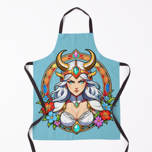 Item preview, Anime Valkyrie Viking Female Warrior retro vintage design designed and sold by BorgSpareParts.