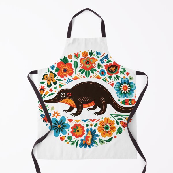Item preview, Scandinavian Folk Art smiling Platypus designed and sold by FOLK ART FUSION.