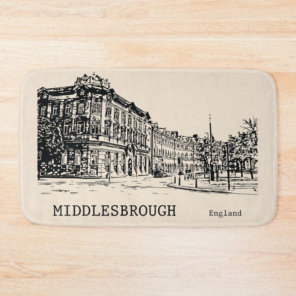 Artikelvorschau, Middlesbrough, England entworfen und verkauft von Lakeric Cityscapes.