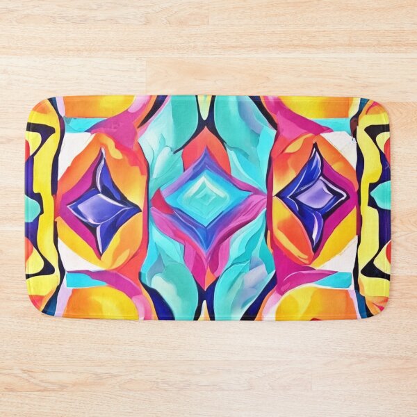 Item preview, Neon Geometric Fusion Art designed and sold by Health And Fitness Posts e-Store.