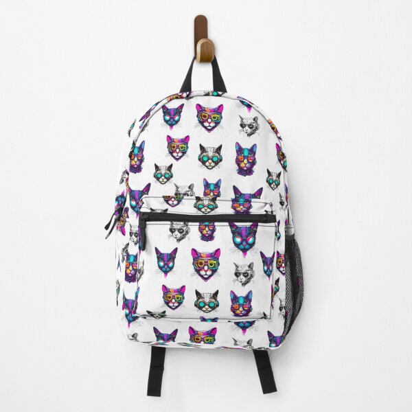 Item preview, Neon Neko: Cyberpunk Cat Elegance Pattern 3 designed and sold by Tom-Johnson.