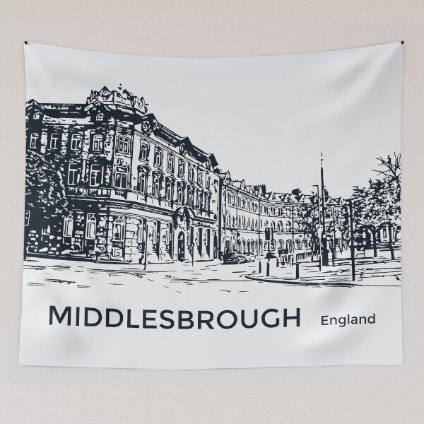Item preview, Middlesbrough England designed and sold by Lakeric Cityscapes.