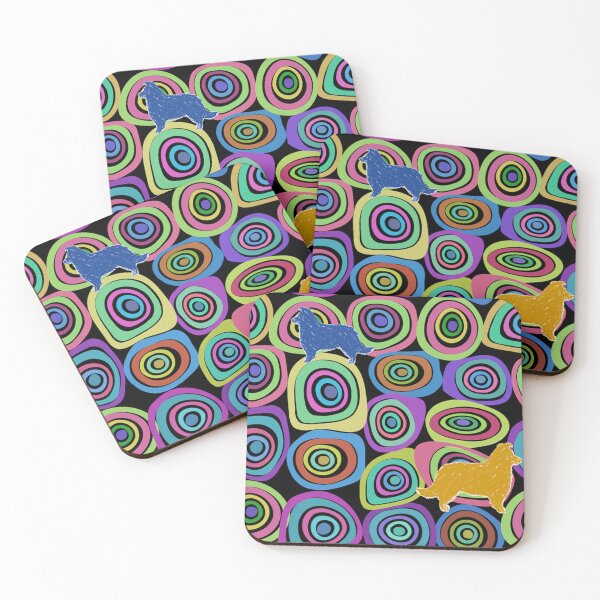 Item preview, Shetland Sheepdog in Kandinsky Style designed and sold by AMRansom.