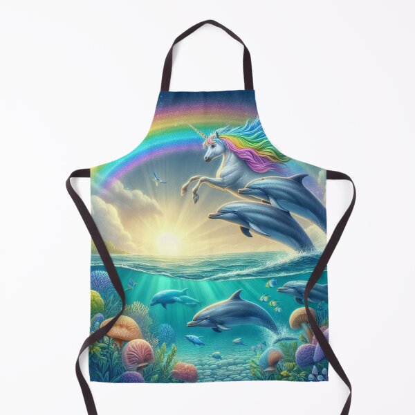 Item preview, Dolphins and unicorn designed and sold by onceifixme.