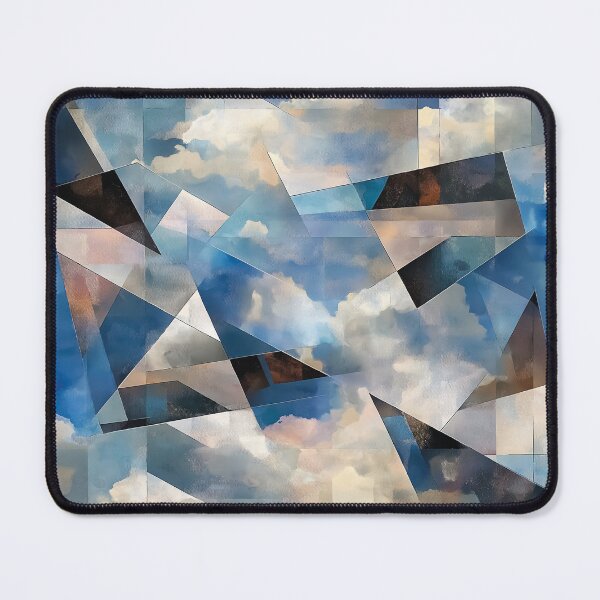 Item preview, A surreal design where geometric structures emerge from and blend seamlessly with the clouds. designed and sold by HEMRO.