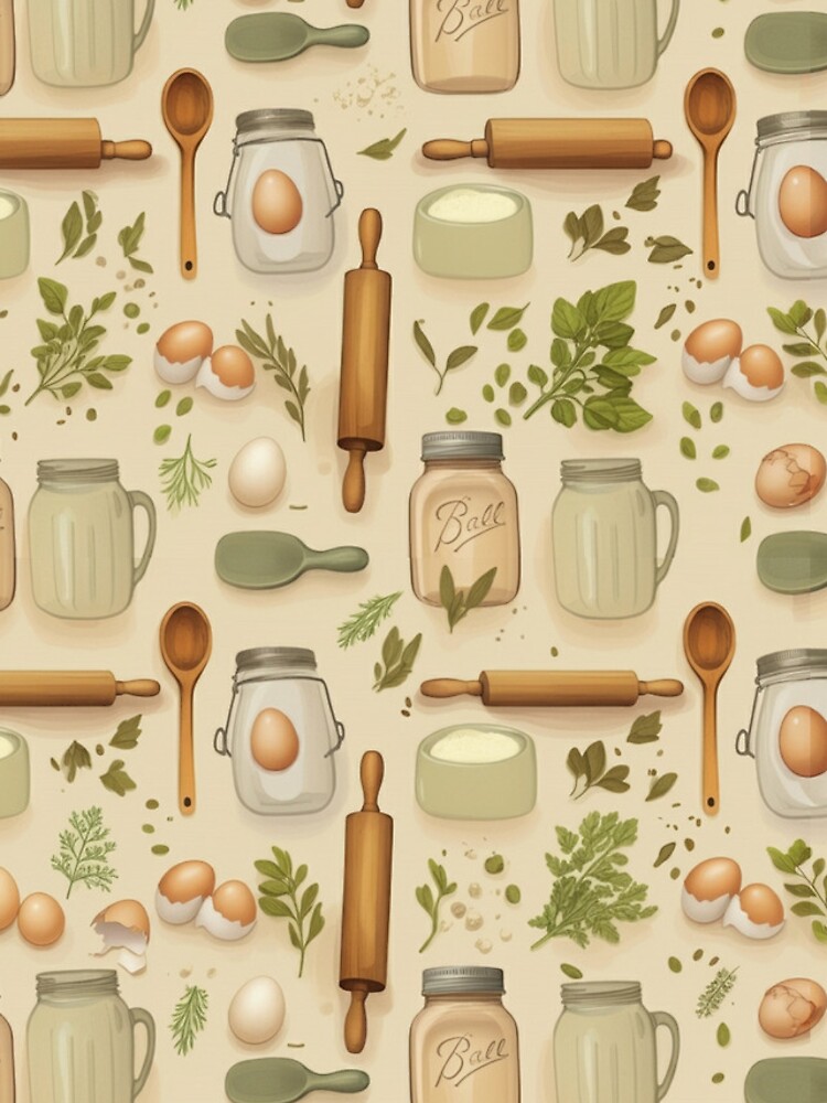Thumbnail 4 of 4, Samsung Galaxy Phone Case, Rustic Kitchen Essentials Pattern designed and sold by MySignatureTees.