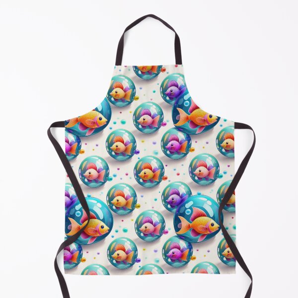 Item preview, Bubbly Fish: A cheerful pattern featuring colorful fish swimming in vibrant bubbles, perfect for adding a touch of whimsy and joy to any design. designed and sold by Grang Art Artistic Designs.