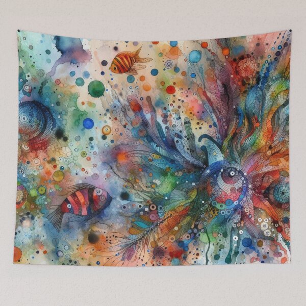 Item preview, Vibrant Underwater Dreamscape designed and sold by Yas_oma.