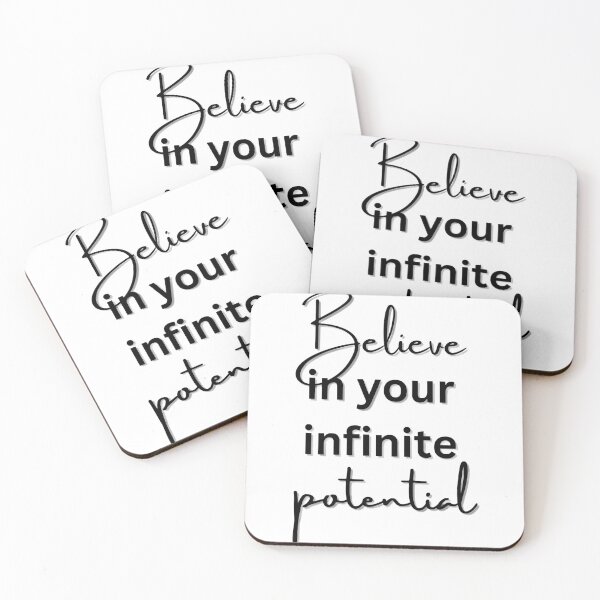 Item preview, Believe in Your Infinite Potential - Inspirational Quote Design designed and sold by Harshwardhan195.