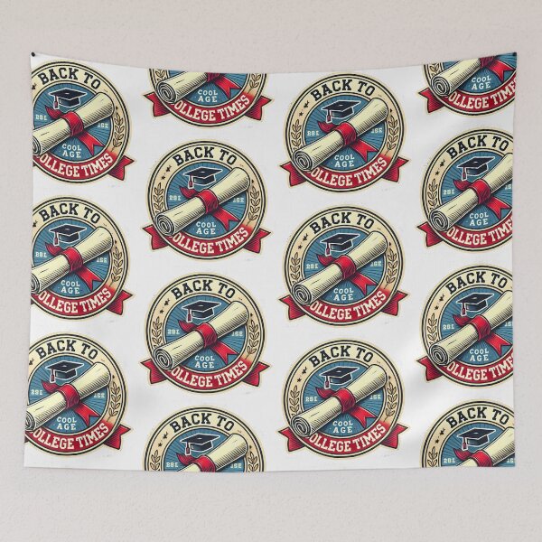 Item preview, Retro Degree Badge T-Shirt Design designed and sold by DesignHub.