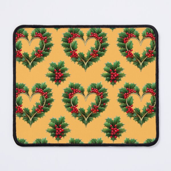 Item preview, Holly Heart: A sentimental pattern with hearts made from holly leaves, expressing love and gratitude. designed and sold by Grang Art Artistic Designs.