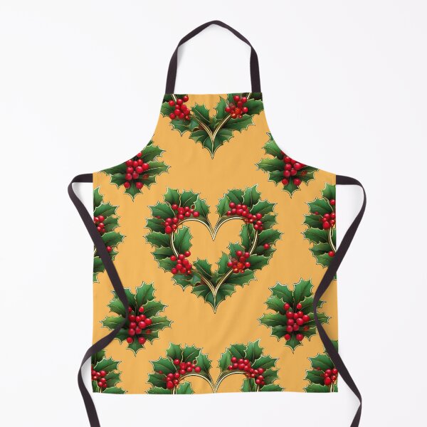 Item preview, Holly Heart: A sentimental pattern with hearts made from holly leaves, expressing love and gratitude. designed and sold by Grang Art Artistic Designs.