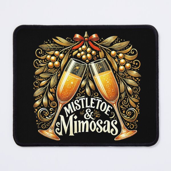Item preview, Mistletoe & Mimosas Holiday Party T-Shirt – Festive Christmas Design designed and sold by BlankCanvasHaHa.