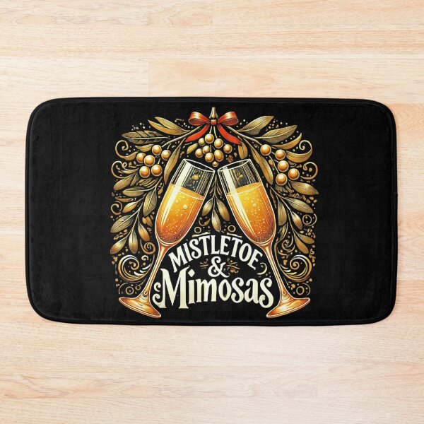 Item preview, Mistletoe & Mimosas Holiday Party T-Shirt – Festive Christmas Design designed and sold by BlankCanvasHaHa.