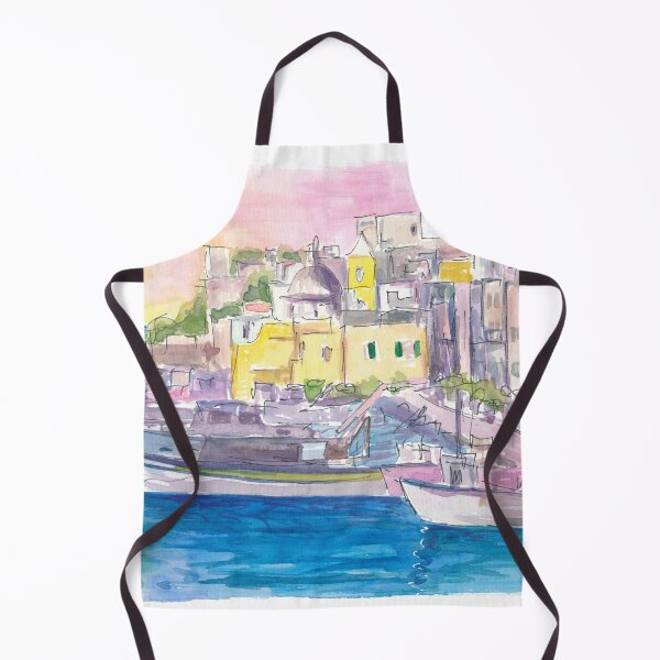 Item preview, Procida Little Island Port in Gulf of Naples designed and sold by artshop77.