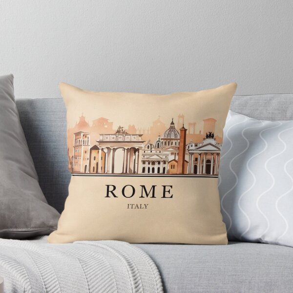 Item preview, Eternal City Skyline - Vintage Rome Architectural Landmarks Art designed and sold by Heritage Print Co.