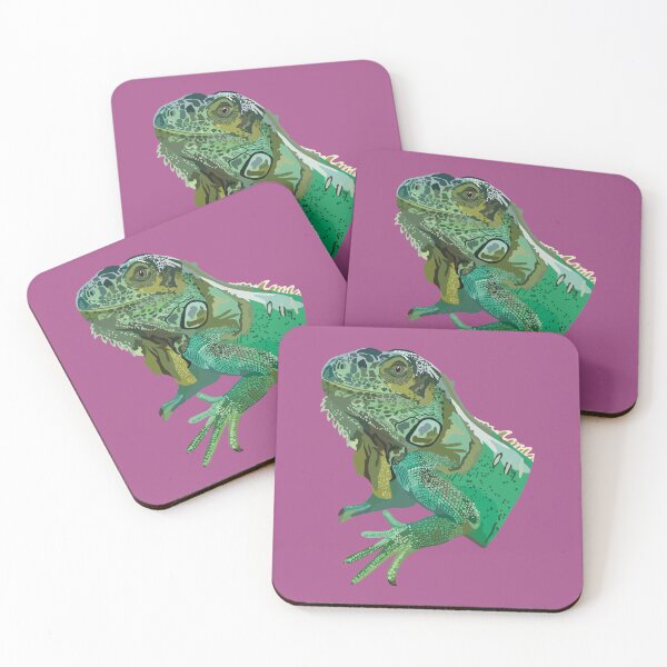 Item preview, G is for Green Iguana , Green Iguana – Vibrant Arboreal Reptile Wildlife Illustration designed and sold by PrettylittlepastelUk.