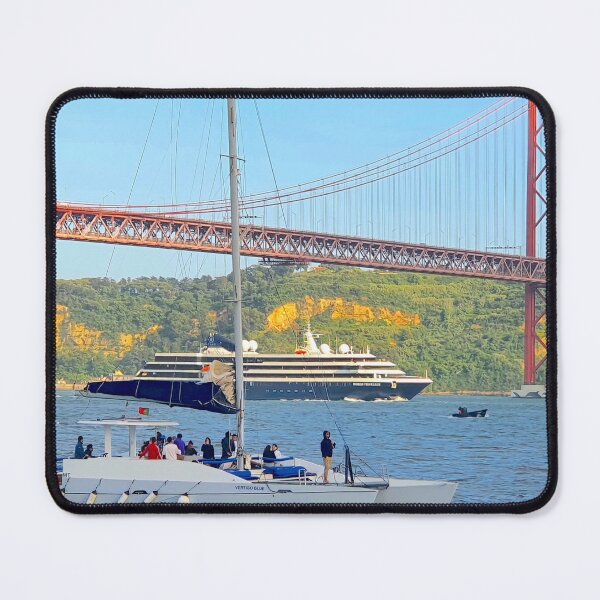Item preview, the bridge and river life. Tejo. Lisbon designed and sold by Tereza Pilar Art.