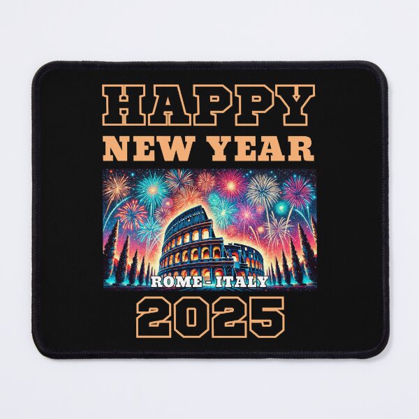 Item preview, Happy New Year 2025 - Rome - Yellow Edition designed and sold by Manic Merch Designs.