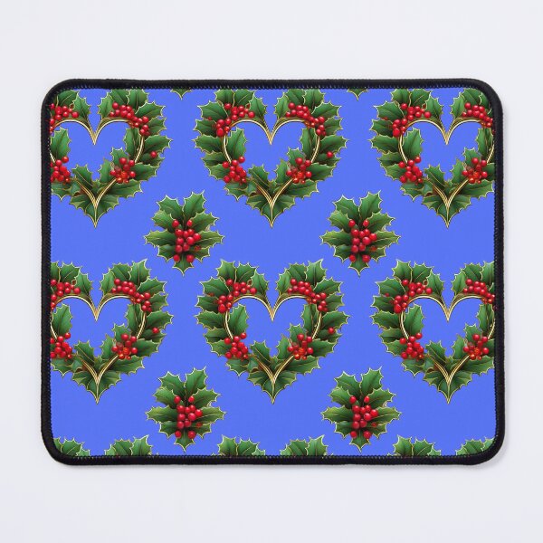 Item preview, Holly Heartbeat: A sentimental pattern with hearts made from holly leaves, expressing love and gratitude. designed and sold by Grang Art Artistic Designs.