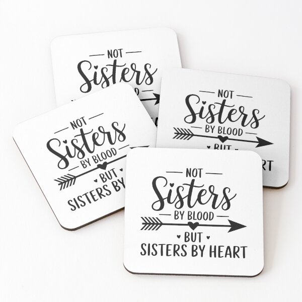 Item preview, Not sisters by blood but sisters by heart designed and sold by aimene dahache.