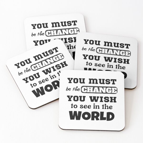 Item preview, You Must Be The Change You Wish To See In The World designed and sold by Knowledge Kraft.