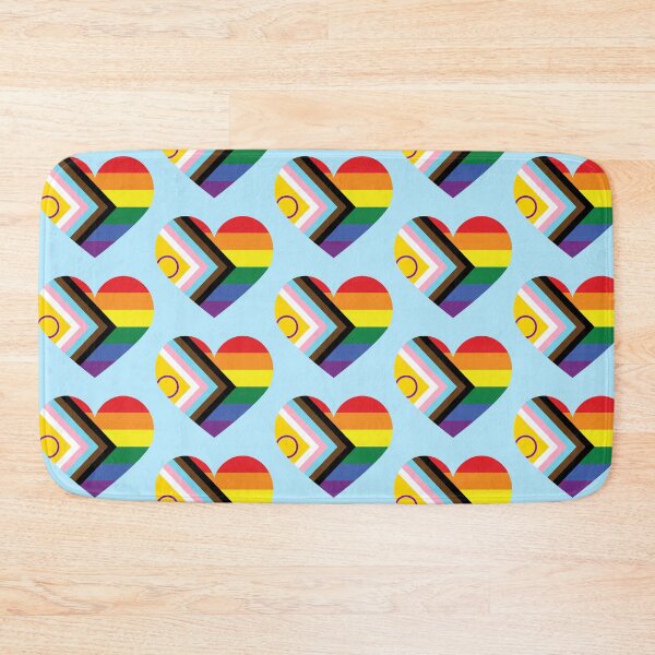 Item preview, Progress Pride Flag - Intersex Inclusive - Heart Love designed and sold by InclusivePrints.