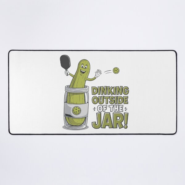 Item preview, Dinking Outside the Jar! Pickleball Pickle Cartoon designed and sold by JPees.