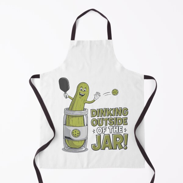 Artikelvorschau, Außerhalb des Glases essen! Pickleball Pickle Cartoon entworfen und verkauft von JPees.