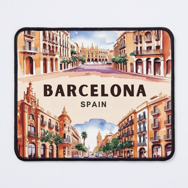 Item preview, Barcelona Streets: Vintage Travel Art of Spanish Gothic Architecture designed and sold by Heritage Print Co.
