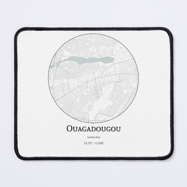 Item preview, Topography of Ouagadougou designed and sold by JohnnysHeath.