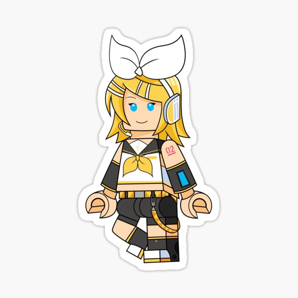 Brick Kagamine Rin Sticker