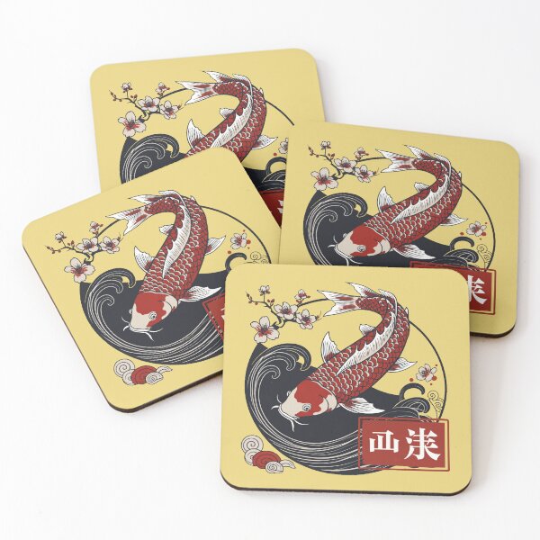 Item preview, Majestic Koi in Flowing Waves designed and sold by NiRia Spot.