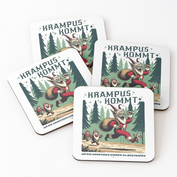 Item preview, Krampus Kommt - Vintage Christmas Folklore designed and sold by DrawHandArt.