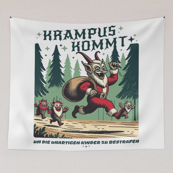 Item preview, Krampus Kommt - Vintage Christmas Folklore designed and sold by DrawHandArt.