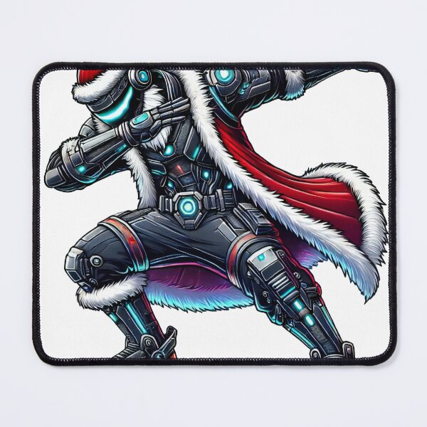Item preview, Futuristic Dabbing Robot Santa Claus Christmas Art designed and sold by lubushop1.