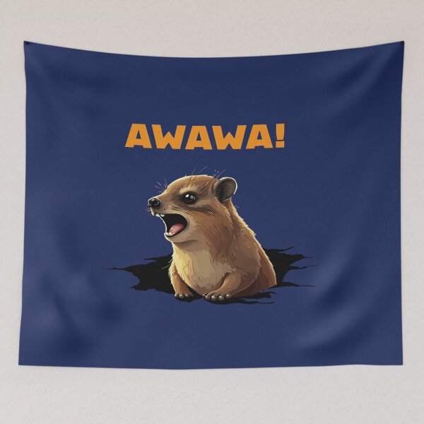 Item preview, Rock Hyrax Lover Awawa Funny Groundhog Dassi designed and sold by d247.