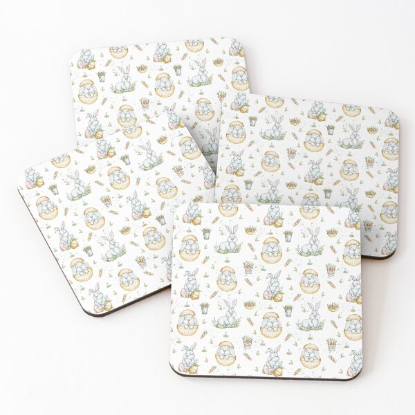 Item preview, Seamless pattern design Easter bunnies and ducks designed and sold by NelenaArt.