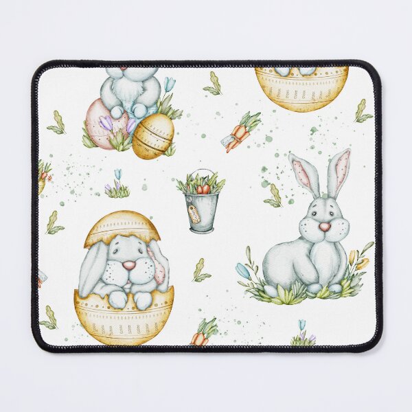 Item preview, Seamless pattern design Easter bunnies and ducks designed and sold by NelenaArt.