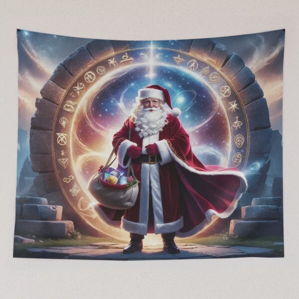 Item preview, Santa's Cosmic Voyage - Santa Claus art designed and sold by eXtraHumans.